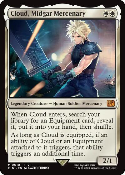 Cloud, Midgar Mercenary (Universes Beyond: FINAL FANTASY) Near Mint Foil