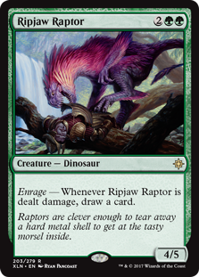 Ripjaw Raptor (Ixalan) Light Play Foil