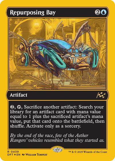 Repurposing Bay (First-Place Foil) (Aetherdrift) Light Play Foil