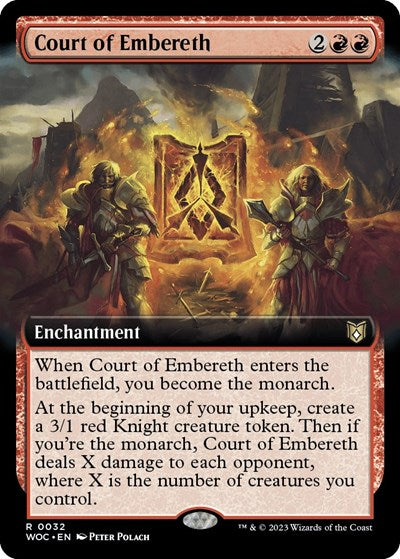 Court of Embereth (Extended Art) (Commander: Wilds of Eldraine) Near Mint