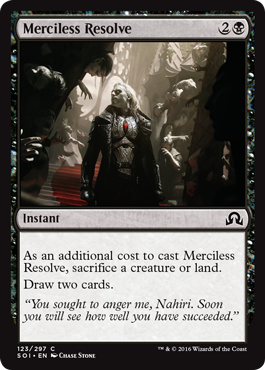Merciless Resolve (Shadows Over Innistrad) Medium Play