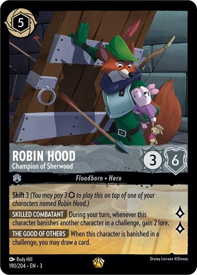 Robin Hood - Champion of Sherwood (Into the Inklands) Near Mint Cold Foil