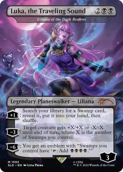 Luka, the Traveling Sound - Liliana of the Dark Realms (Secret Lair) Light Play