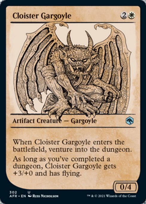 Cloister Gargoyle (Showcase) (Adventures in the Forgotten Realms) Light Play