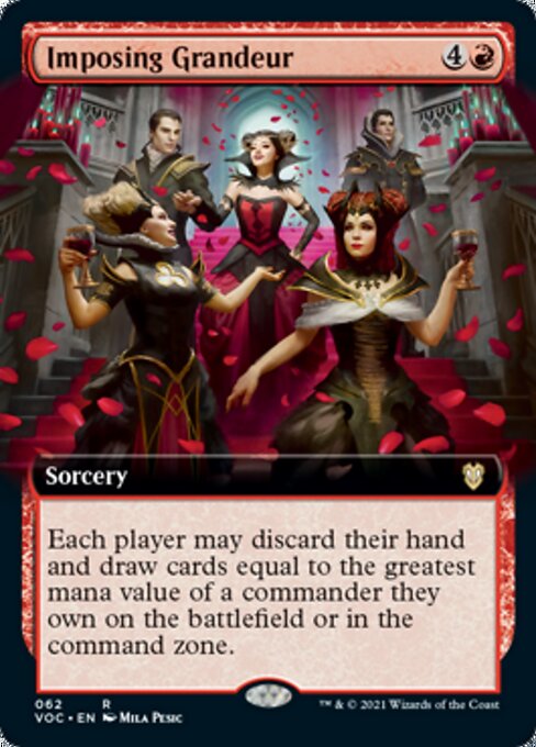 Imposing Grandeur (Extended Art) (Commander 2021 Crimson Vow) Light Play