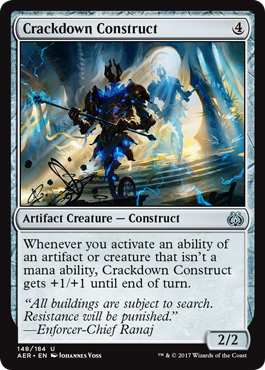 Crackdown Construct (Aether Revolt) Light Play Foil