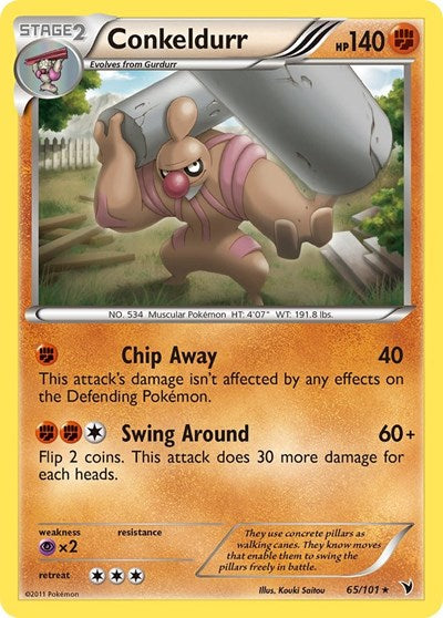 Conkeldurr (65) (Noble Victories) Light Play Reverse Holofoil
