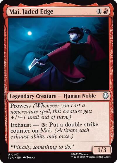 Mai, Jaded Edge (Avatar: The Last Airbender) Light Play Foil