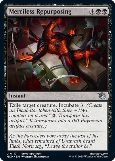 Merciless Repurposing (March of the Machine) Near Mint Foil