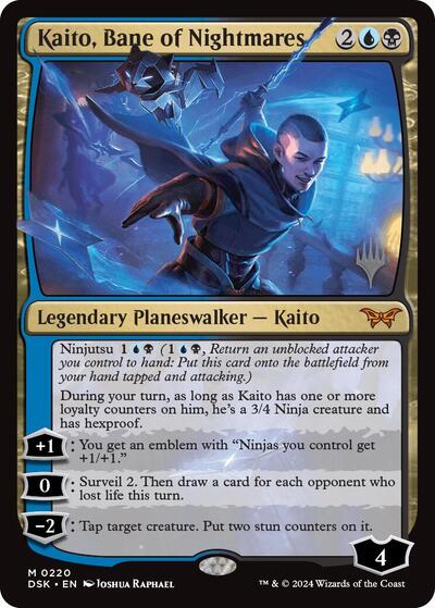Kaito, Bane of Nightmares (Promo Pack: Duskmourn: House of Horror) Light Play
