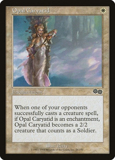 Opal Caryatid (Urza's Saga) Medium Play