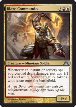 Blaze Commando (Dragon's Maze) Medium Play Foil