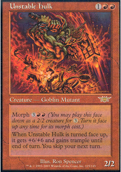 Unstable Hulk (Legions) Light Play