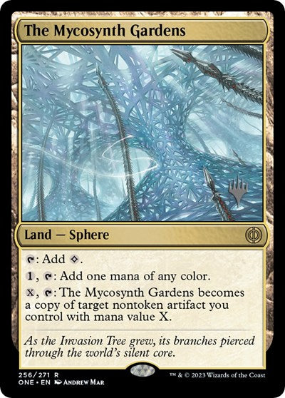 The Mycosynth Gardens (Promo Pack: Phyrexia: All Will Be One) Light Play Foil