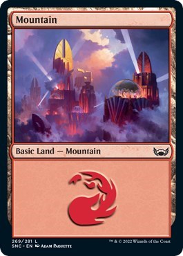 Mountain (269) (Streets of New Capenna) Light Play Foil