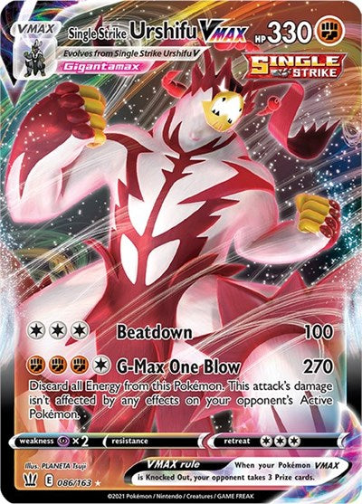 Single Strike Urshifu VMAX (SWSH05: Battle Styles) Near Mint Holofoil