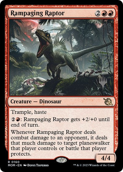 Rampaging Raptor (Promo Pack: March of the Machine) Near Mint Foil