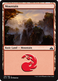 Mountain (Rivals of Ixalan) Near Mint Foil