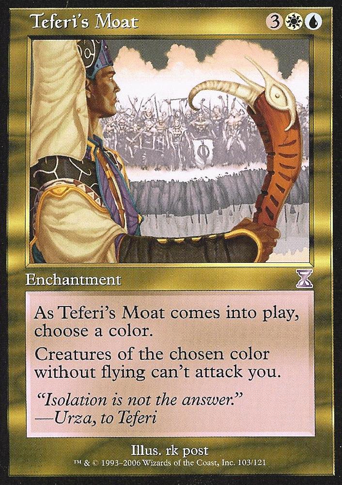 Teferi's Moat (Time Spiral Time Shifted) Light Play Foil
