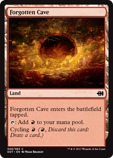 Forgotten Cave (Duel Decks: Merfolk vs Goblins) Light Play