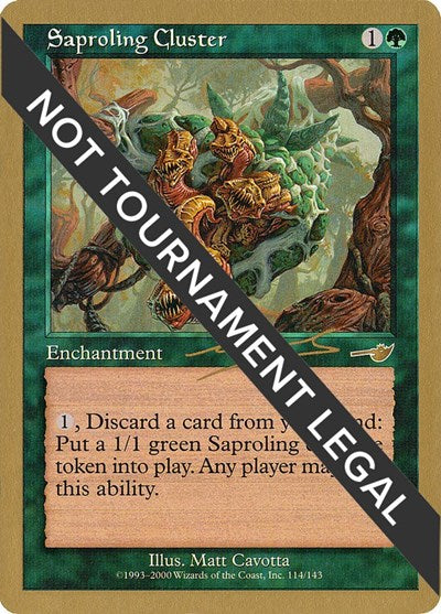 Saproling Cluster - 2000 Nicolas Labarre (NMS) (World Championship Decks) Near Mint