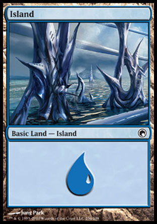 Island (234) (Scars of Mirrodin) Near Mint Foil