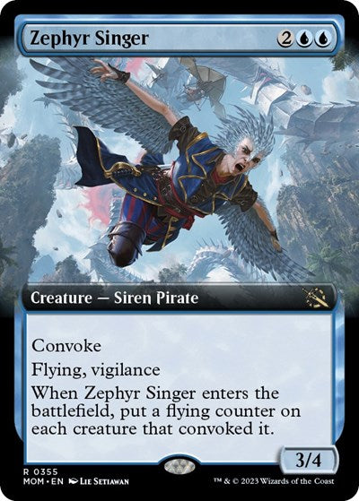 Zephyr Singer (Extended Art) (March of the Machine) Near Mint