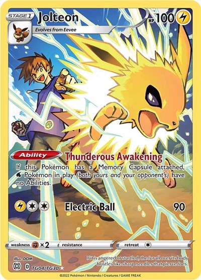 Jolteon (SWSH09: Brilliant Stars Trainer Gallery) Near Mint Holofoil