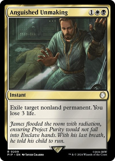 Anguished Unmaking (Universes Beyond: Fallout) Near Mint Foil