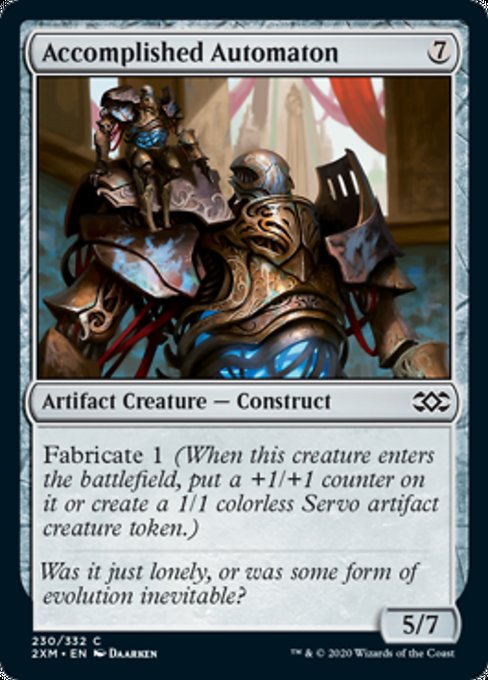 Accomplished Automaton (Double Masters) Light Play Foil