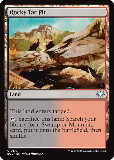 Rocky Tar Pit (Commander: Edge of Eternities) Near Mint