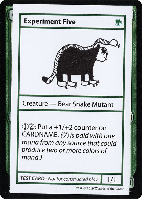 Experiment Five (No PW Symbol) (Mystery Booster Test Print 2021) Near Mint