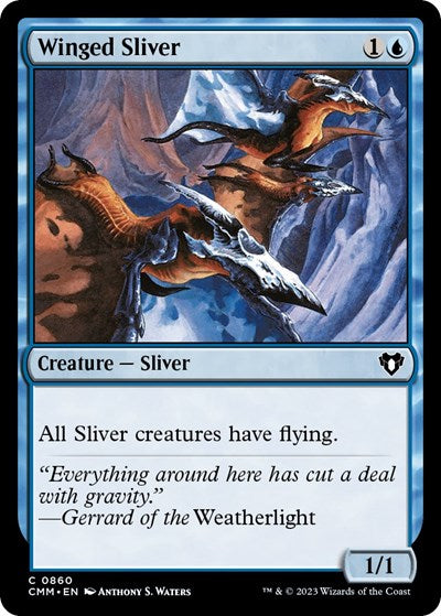 Winged Sliver (Commander Masters) Near Mint