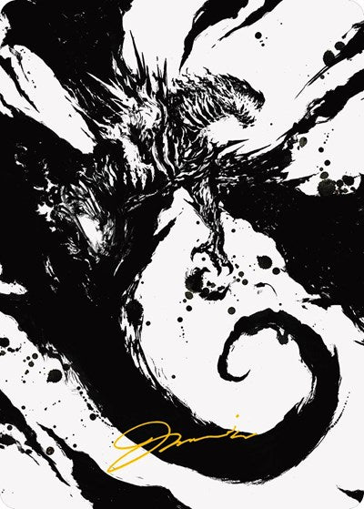 Capricious Hellraiser Art Card (Gold-Stamped Signature) (Art Series: Phyrexia: All Will Be One) Near Mint
