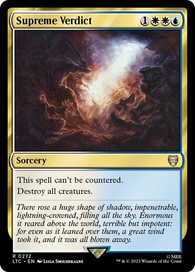 Supreme Verdict (Commander: The Lord of the Rings: Tales of Middle-earth) Medium Play
