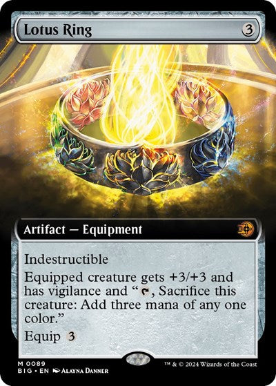 Lotus Ring (Extended Art) (Outlaws of Thunder Junction: The Big Score) Near Mint Foil