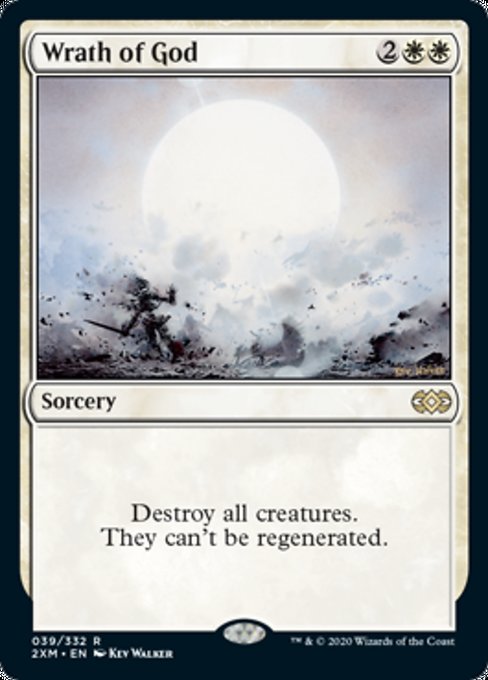 Wrath of God (Double Masters) Medium Play Foil