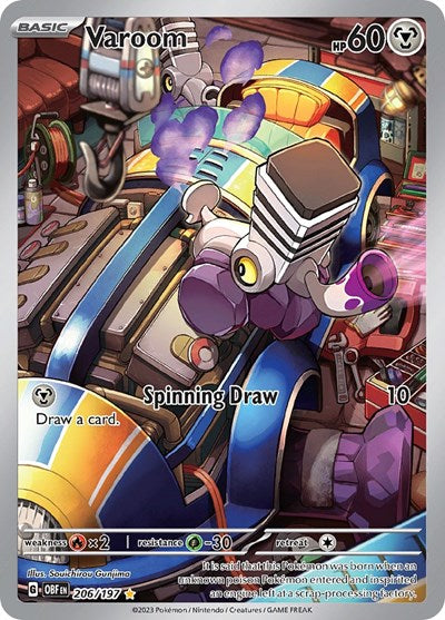Varoom - 206 (Scarlet and  Violet: Obsidian Flames) Near Mint Holofoil