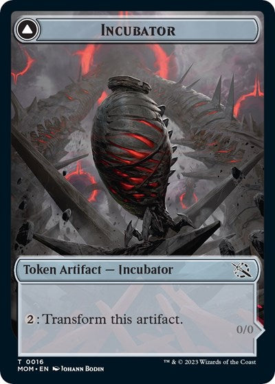 Incubator (0016) / Phyrexian (0016) Double-Sided Token (March of the Machine) Near Mint