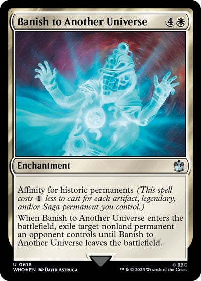 Banish to Another Universe (Surge Foil) (Universes Beyond: Doctor Who) Near Mint Foil