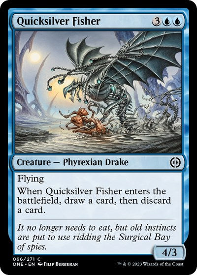 Quicksilver Fisher (Phyrexia: All Will Be One) Near Mint Foil
