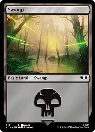 Swamp (310) (Surge Foil) (Universes Beyond: Warhammer 40K) Near Mint Foil