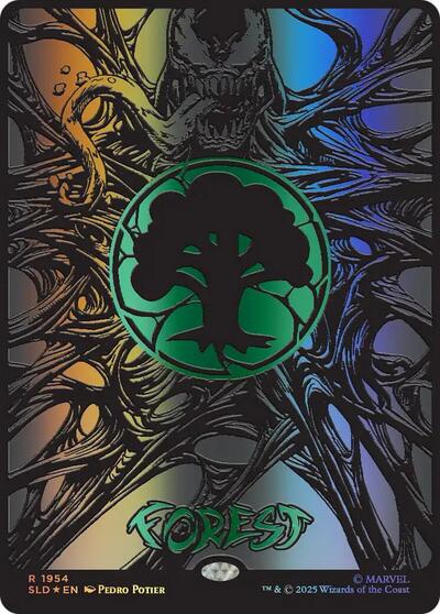 Forest (1954) (Raised Foil) (Secret Lair) Near Mint Foil
