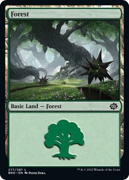 Forest (277) (The Brothers' War) Light Play