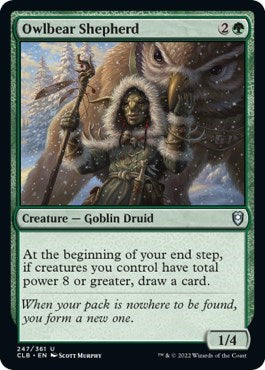 Owlbear Shepherd (Commander Legends: Battle for Baldur's Gate) Light Play