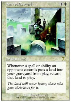 Sacred Ground (7th Edition) Light Play Foil