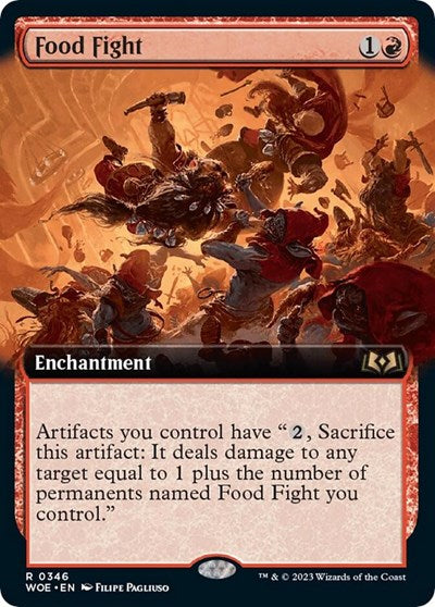 Food Fight (Extended Art) (Wilds of Eldraine) Light Play