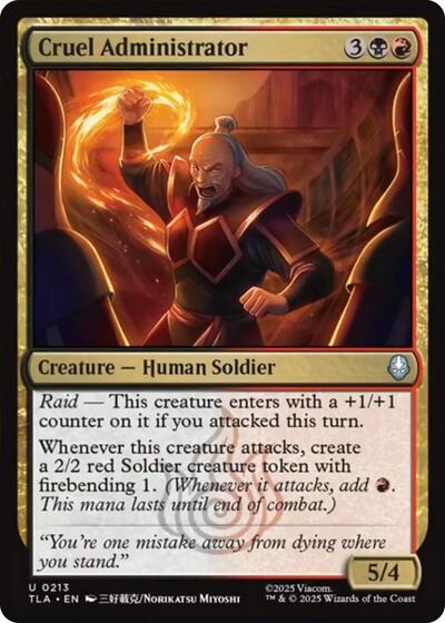 Cruel Administrator (Avatar: The Last Airbender) Near Mint