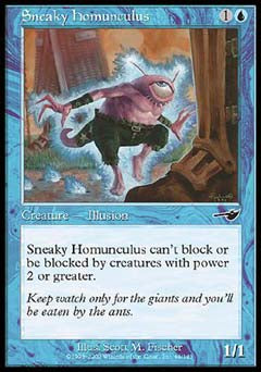 Sneaky Homunculus (Nemesis) Light Play Foil