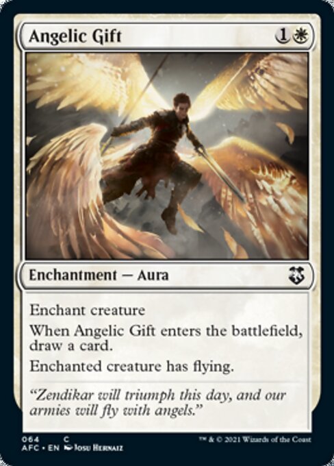 Angelic Gift (Commander 2021 Forgotten Realms) Light Play